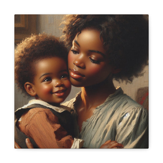 "Motherly Love: A Photorealistic Masterpiece" - Canvas - Authentic4Us