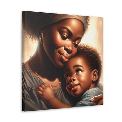 "Motherly Love: A Tender Moment" - Canvas - Authentic4Us