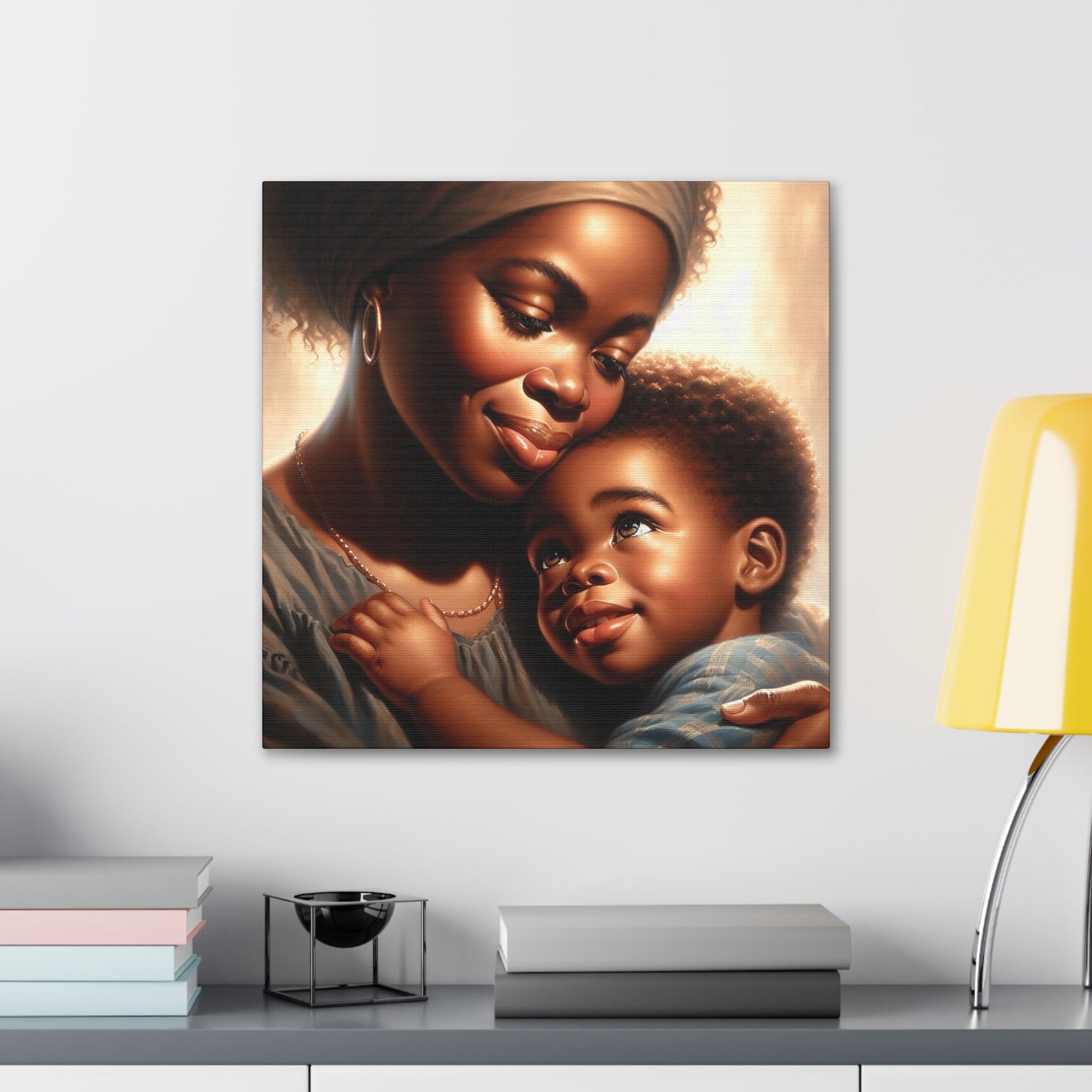 "Motherly Love: A Tender Moment" - Canvas - Authentic4Us