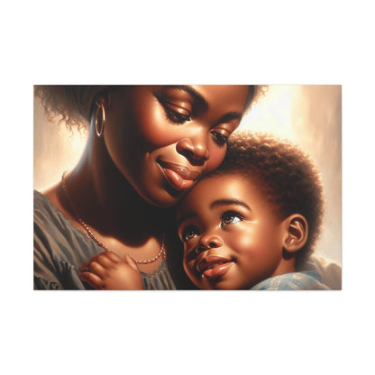 "Motherly Love: A Tender Moment" - Canvas - Authentic4Us