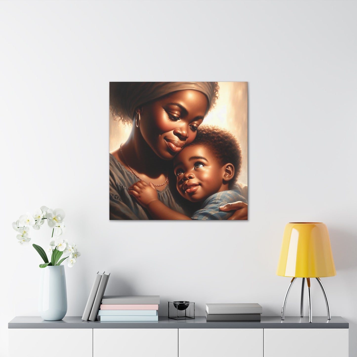 "Motherly Love: A Tender Moment" - Canvas - Authentic4Us