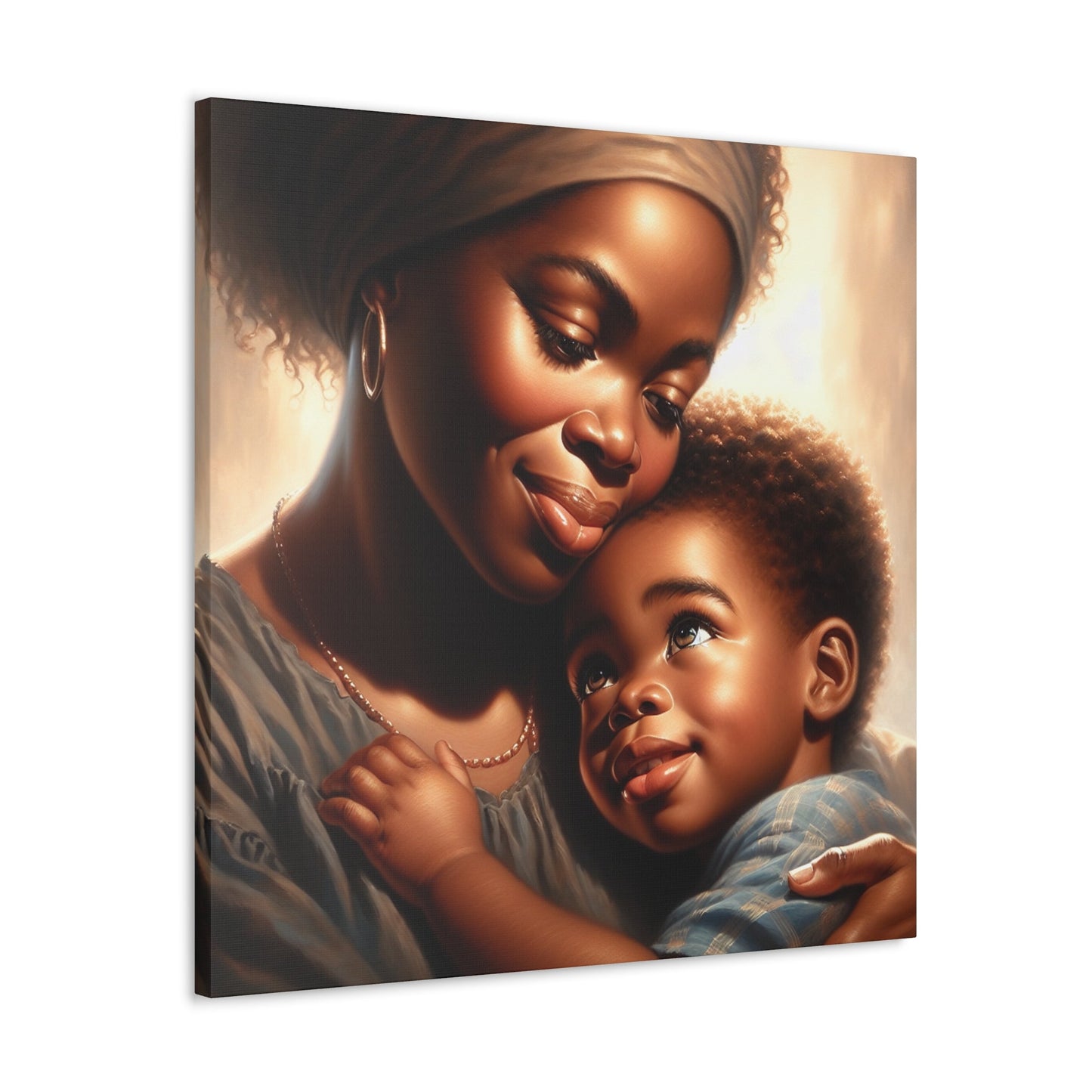 "Motherly Love: A Tender Moment" - Canvas - Authentic4Us