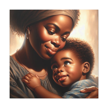 "Motherly Love: A Tender Moment" - Canvas - Authentic4Us