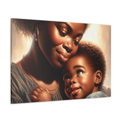 "Motherly Love: A Tender Moment" - Canvas - Authentic4Us