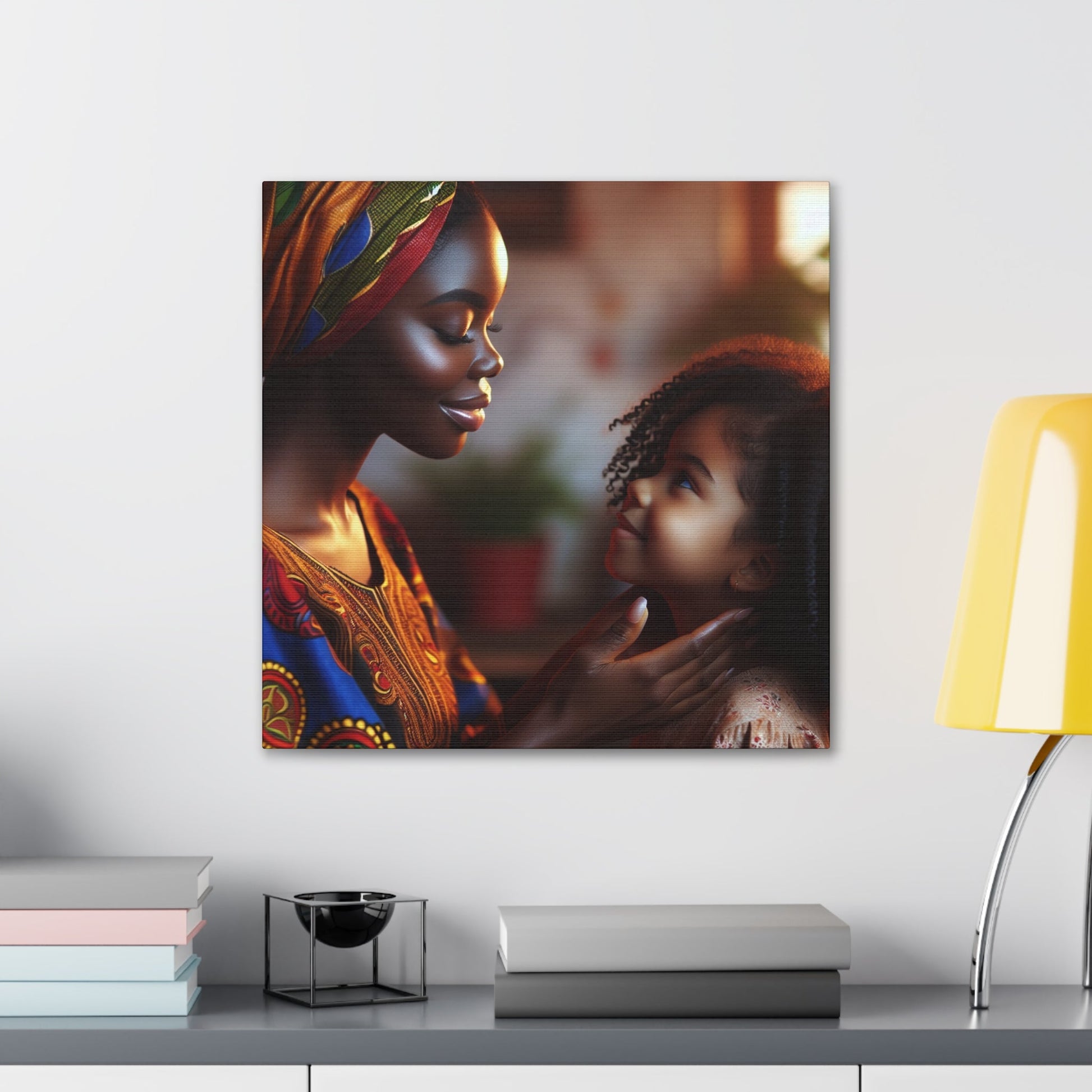 "Motherly Love: African-Inspired Digital Art" - Canvas - Authentic4Us