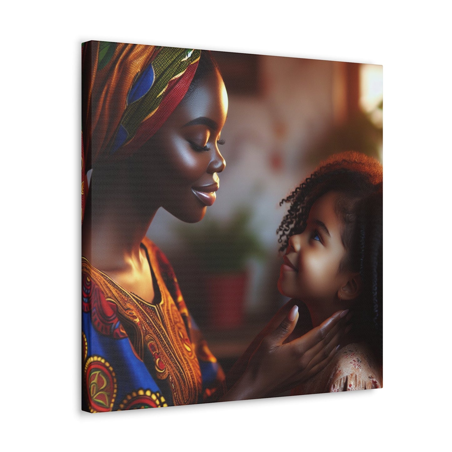 "Motherly Love: African-Inspired Digital Art" - Canvas - Authentic4Us