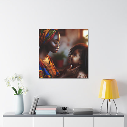 "Motherly Love: African-Inspired Digital Art" - Canvas - Authentic4Us