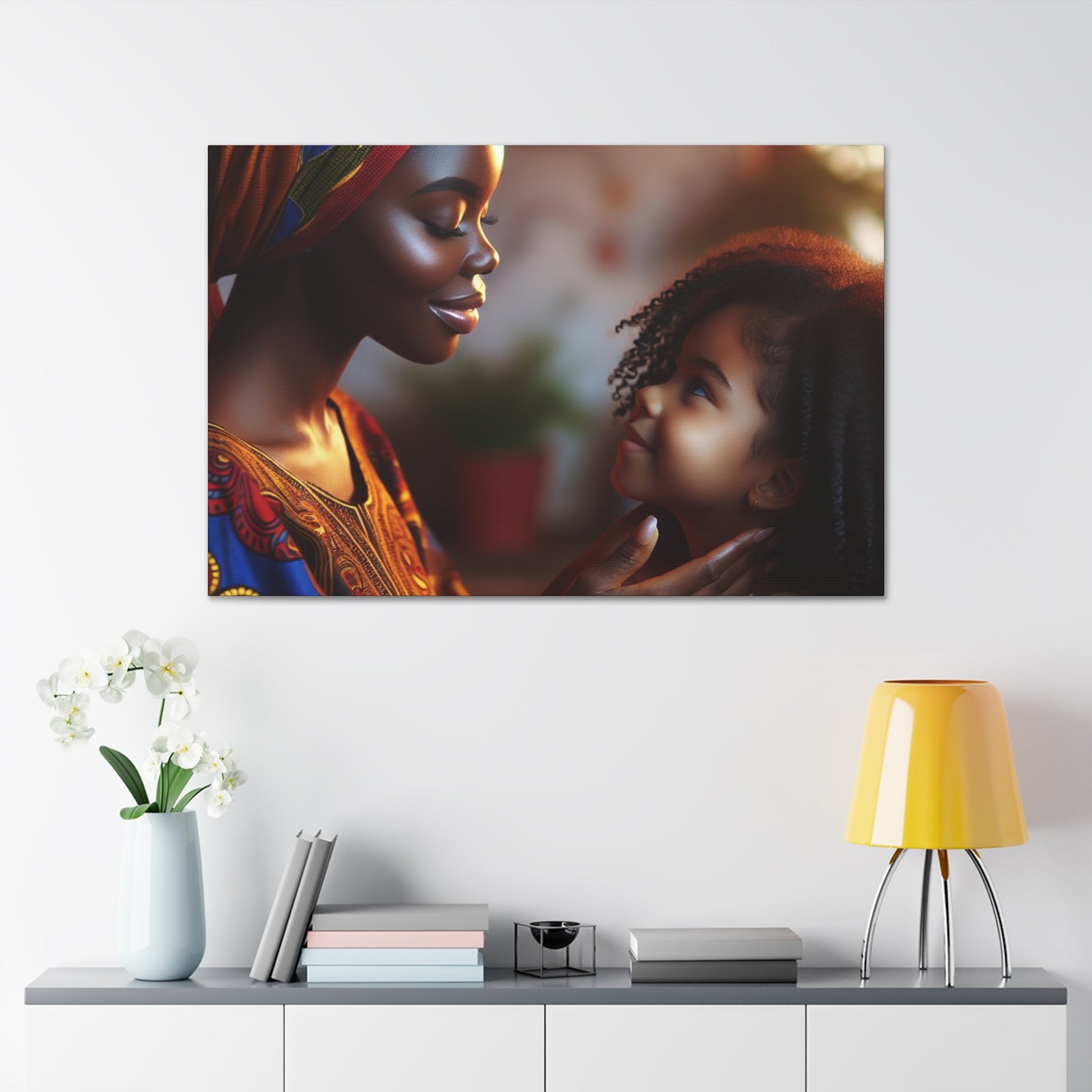 "Motherly Love: African-Inspired Digital Art" - Canvas - Authentic4Us