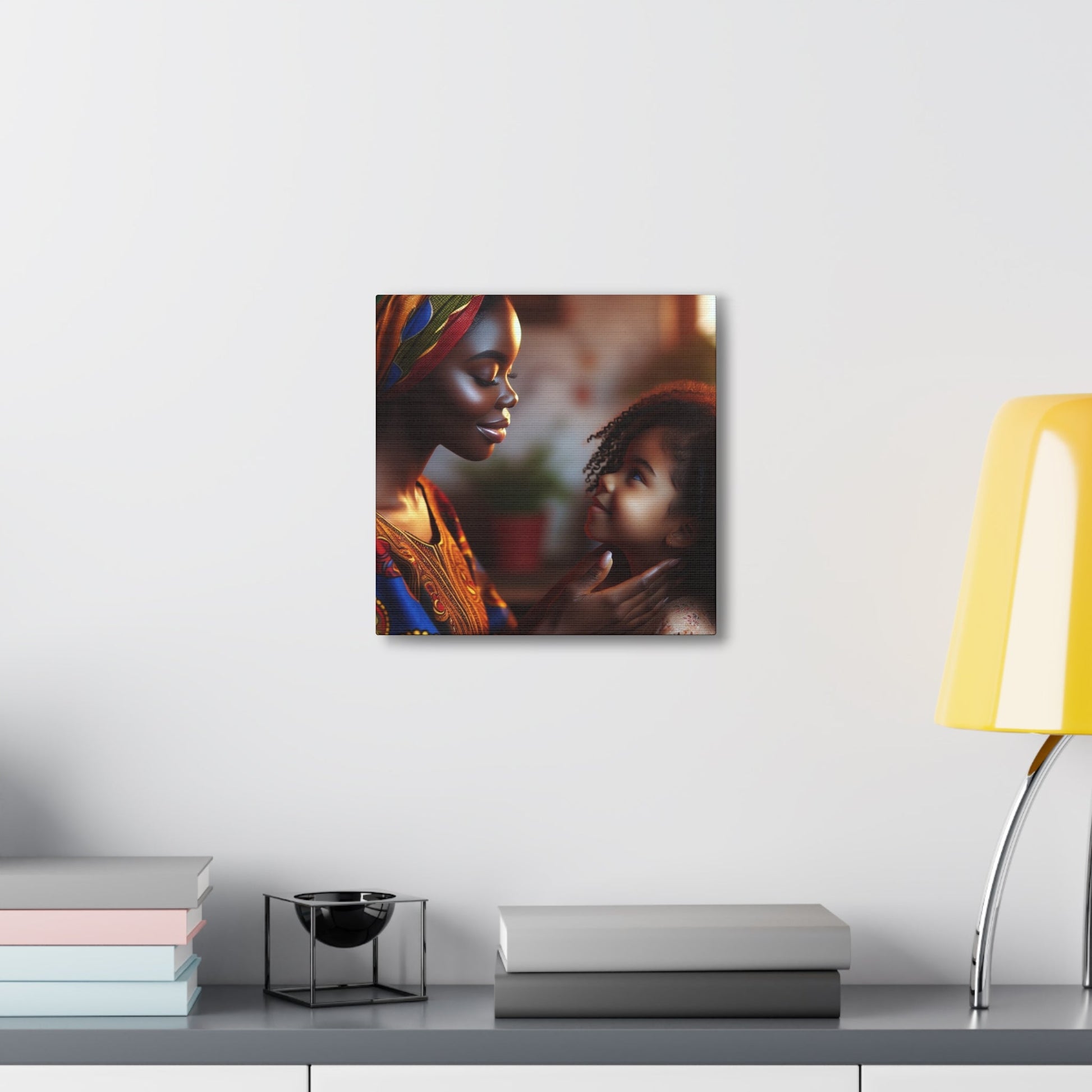 "Motherly Love: African-Inspired Digital Art" - Canvas - Authentic4Us