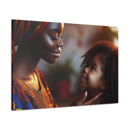 "Motherly Love: African-Inspired Digital Art" - Canvas - Authentic4Us