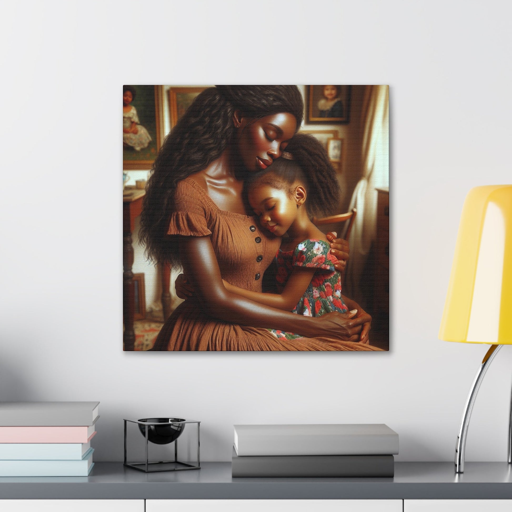 "Mother's Embrace: A Precious Affection" - Canvas - Authentic4Us