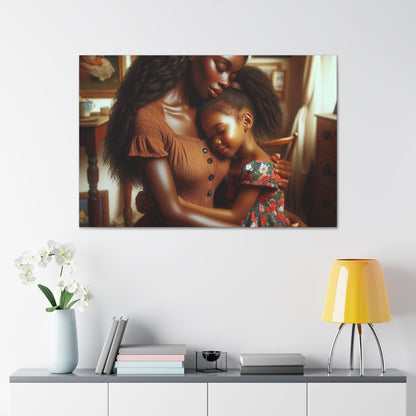 "Mother's Embrace: A Precious Affection" - Canvas - Authentic4Us