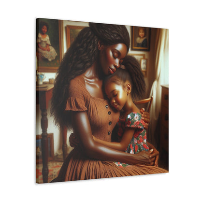 "Mother's Embrace: A Precious Affection" - Canvas - Authentic4Us