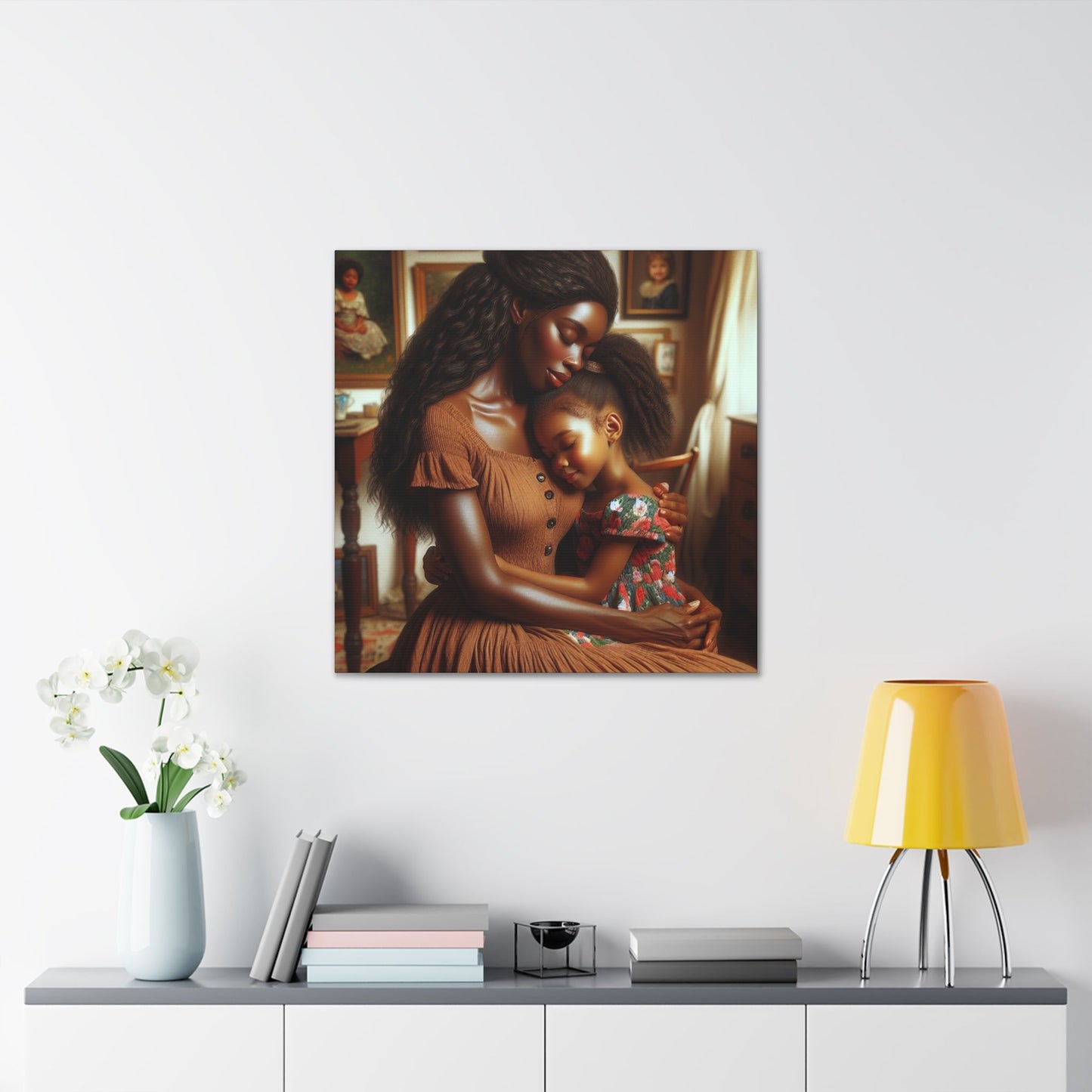 "Mother's Embrace: A Precious Affection" - Canvas - Authentic4Us