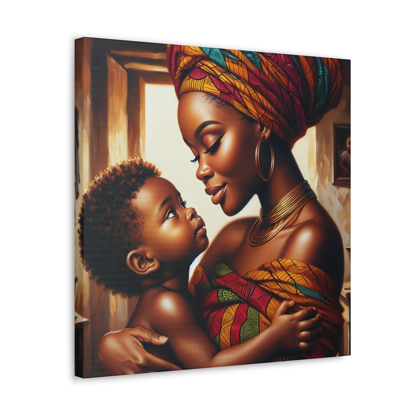 "Mother's Love, African Elegance" - Canvas - Authentic4Us