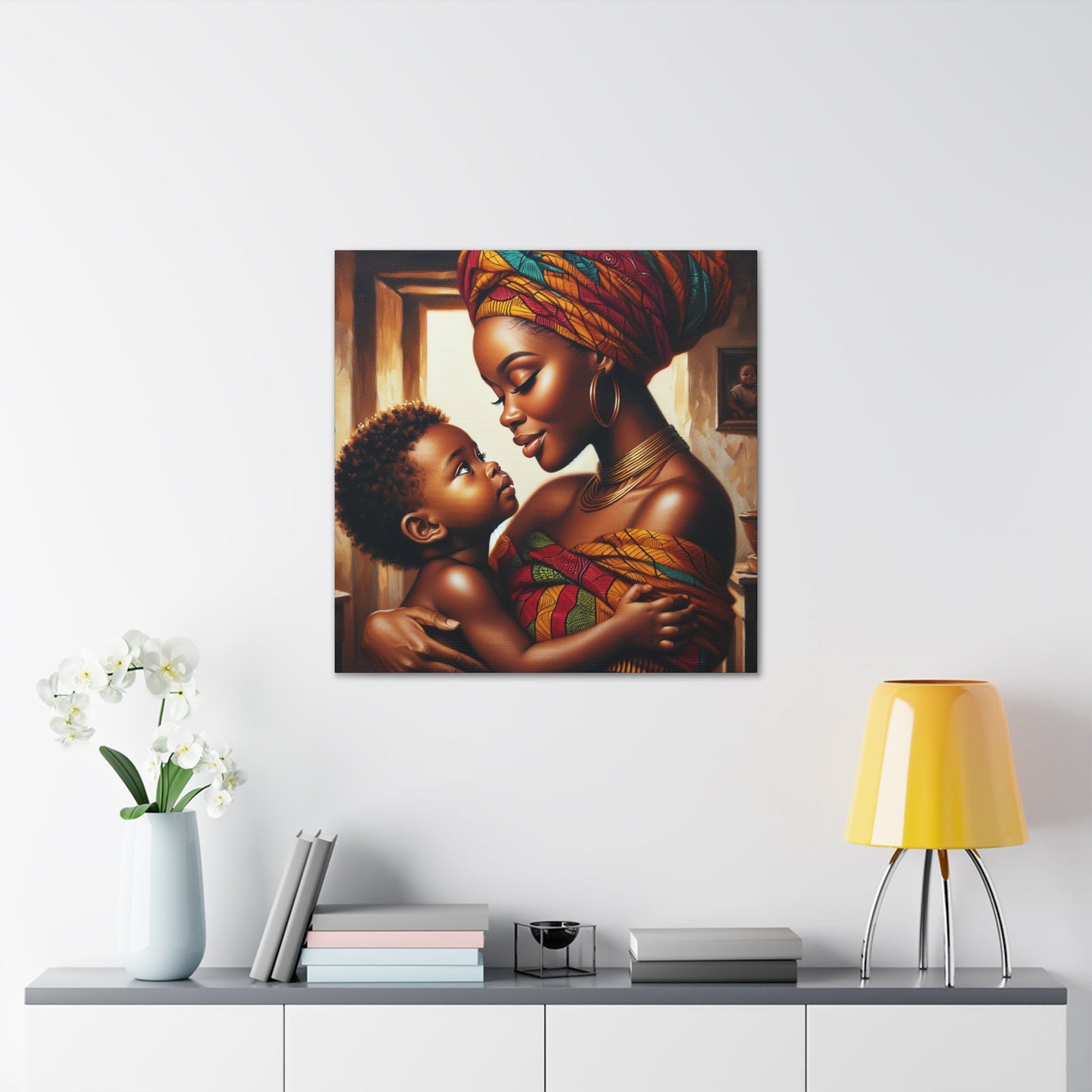 "Mother's Love, African Elegance" - Canvas - Authentic4Us