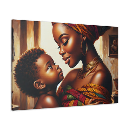 "Mother's Love, African Elegance" - Canvas - Authentic4Us