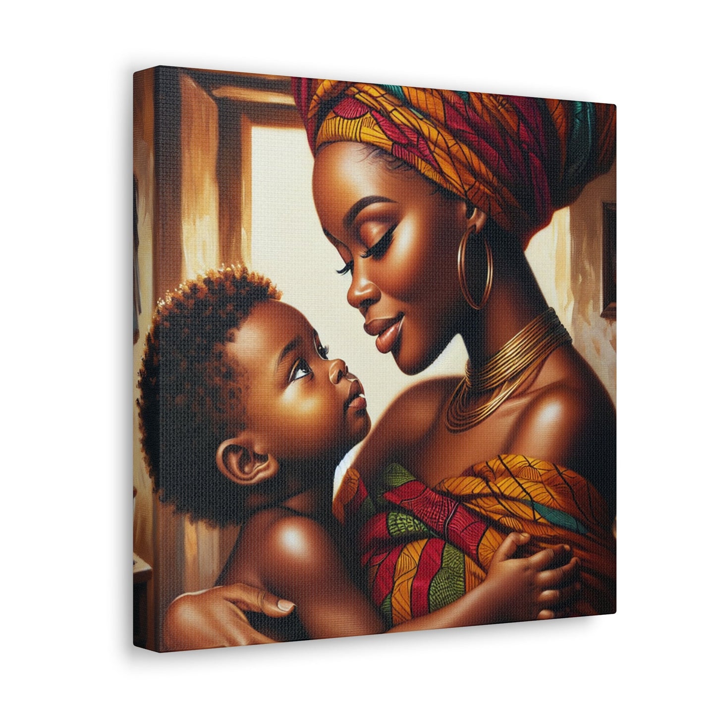 "Mother's Love, African Elegance" - Canvas - Authentic4Us