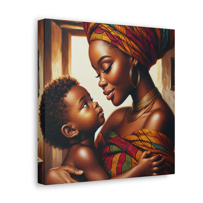 "Mother's Love, African Elegance" - Canvas - Authentic4Us