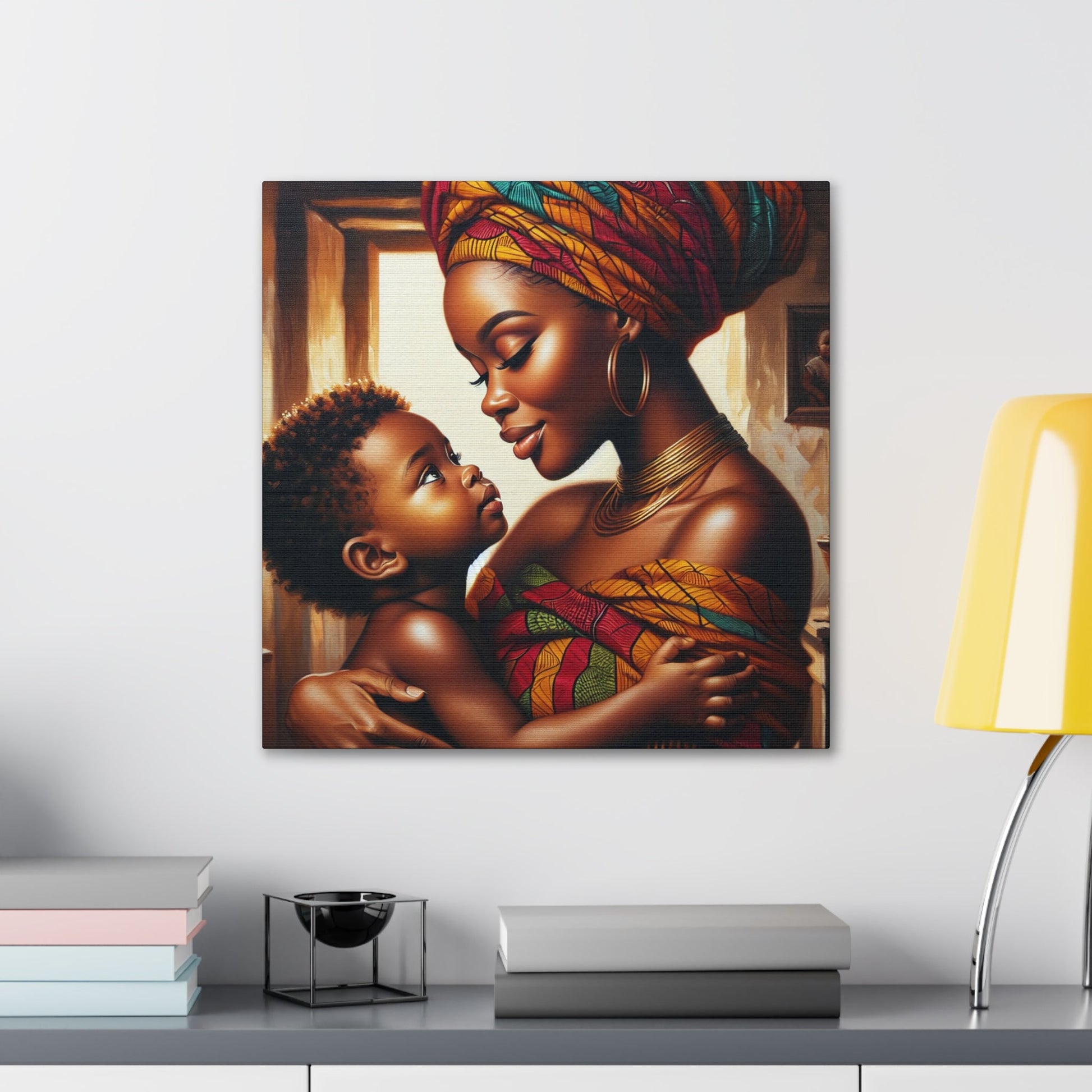 "Mother's Love, African Elegance" - Canvas - Authentic4Us