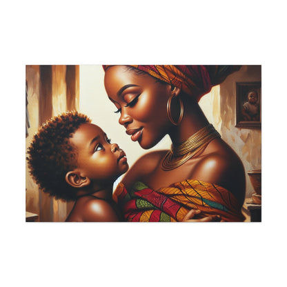 "Mother's Love, African Elegance" - Canvas - Authentic4Us