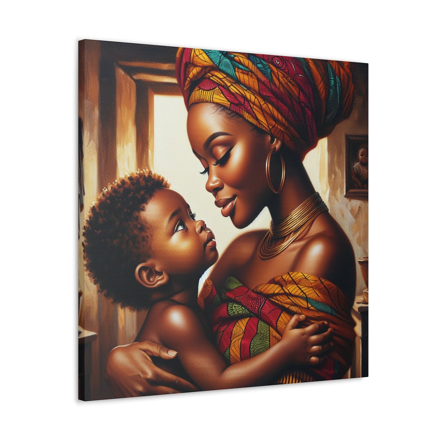 "Mother's Love, African Elegance" - Canvas - Authentic4Us