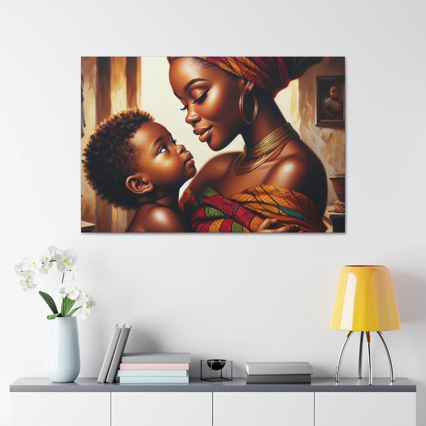 "Mother's Love, African Elegance" - Canvas - Authentic4Us