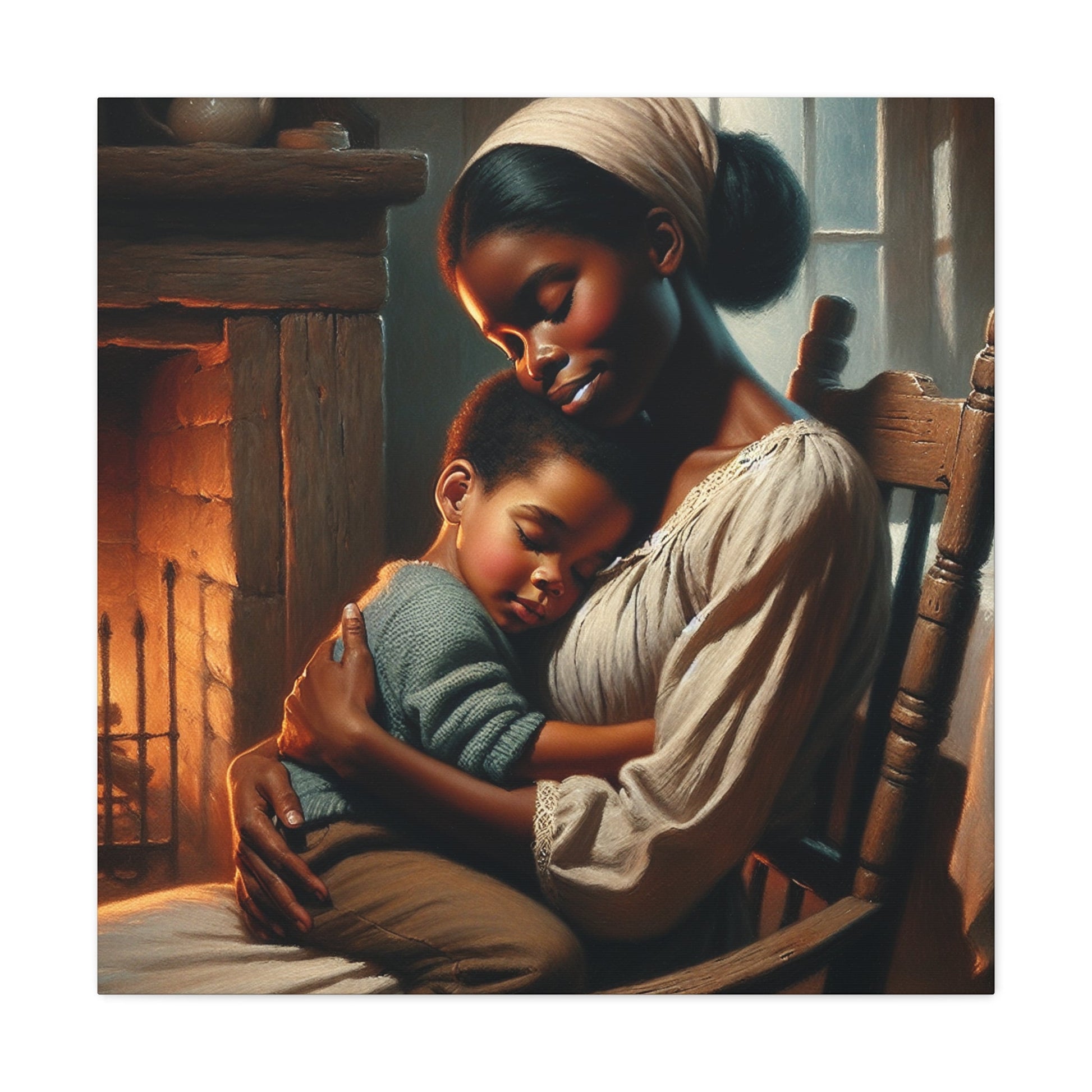 "Mother's Love in Historic Setting" - Canvas - Authentic4Us