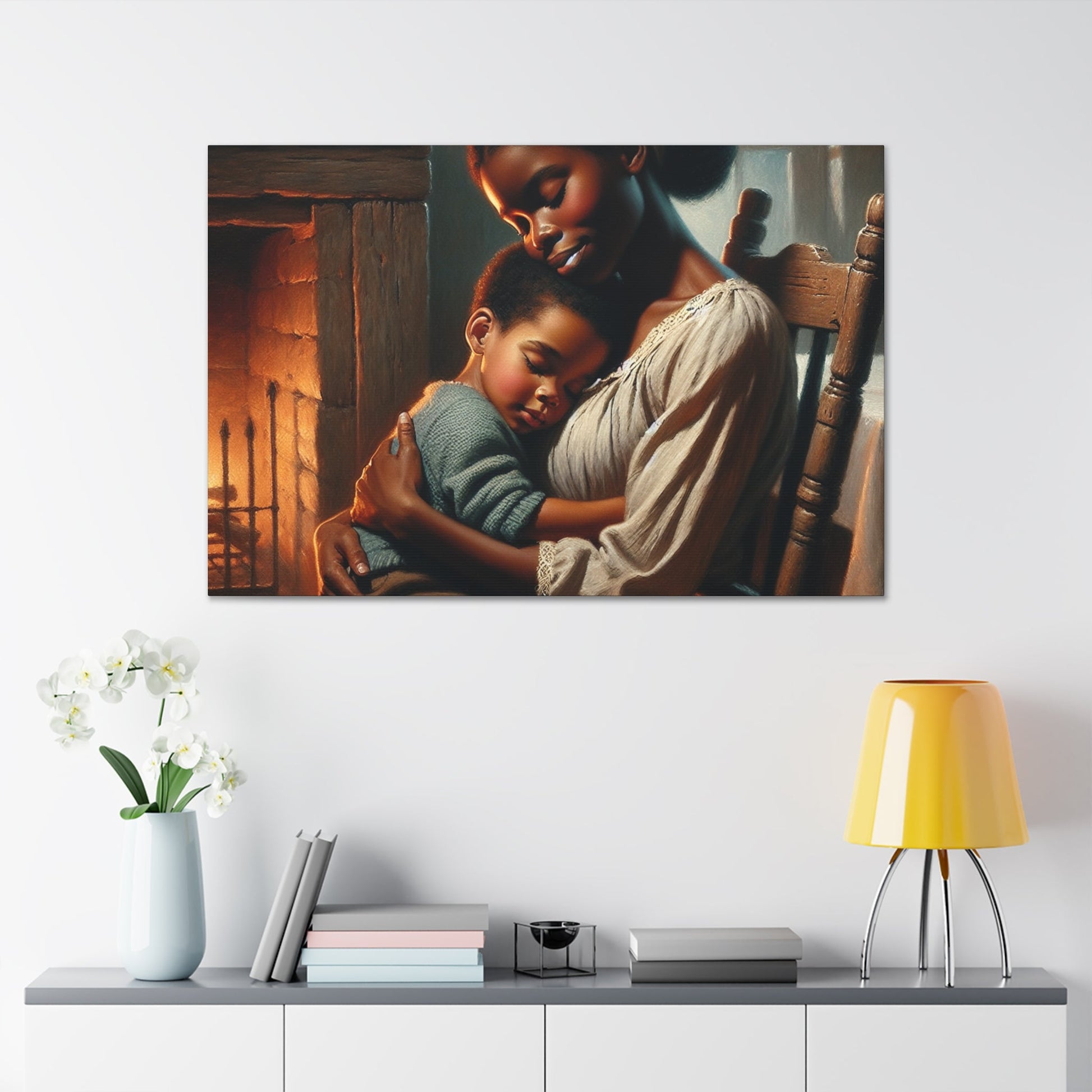 "Mother's Love in Historic Setting" - Canvas - Authentic4Us