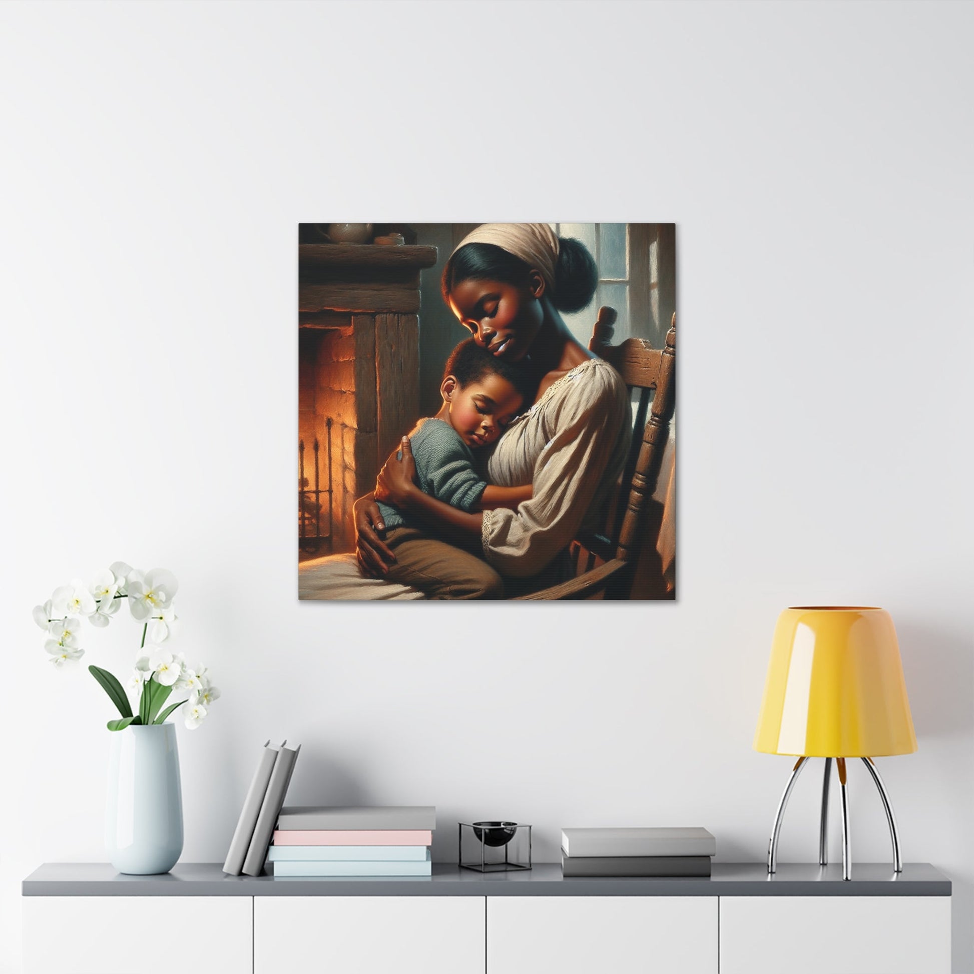 "Mother's Love in Historic Setting" - Canvas - Authentic4Us