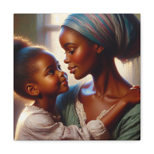 "Mother's Love: Tender Reflections" - Canvas - Authentic4Us