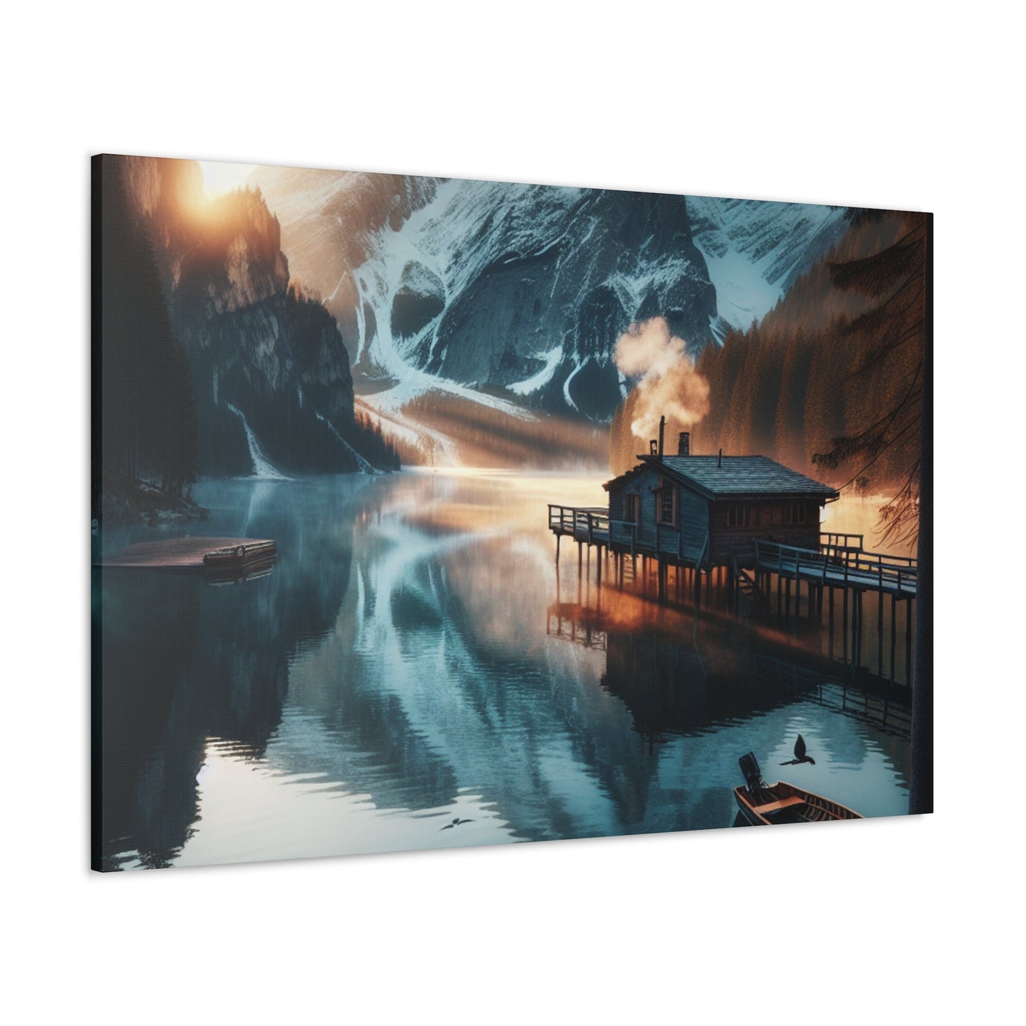 "Mountain Lake Serenity" - Canvas - Authentic4Us