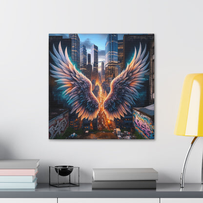 "Mystic Wings of Urban Hope" - Canvas - Authentic4Us