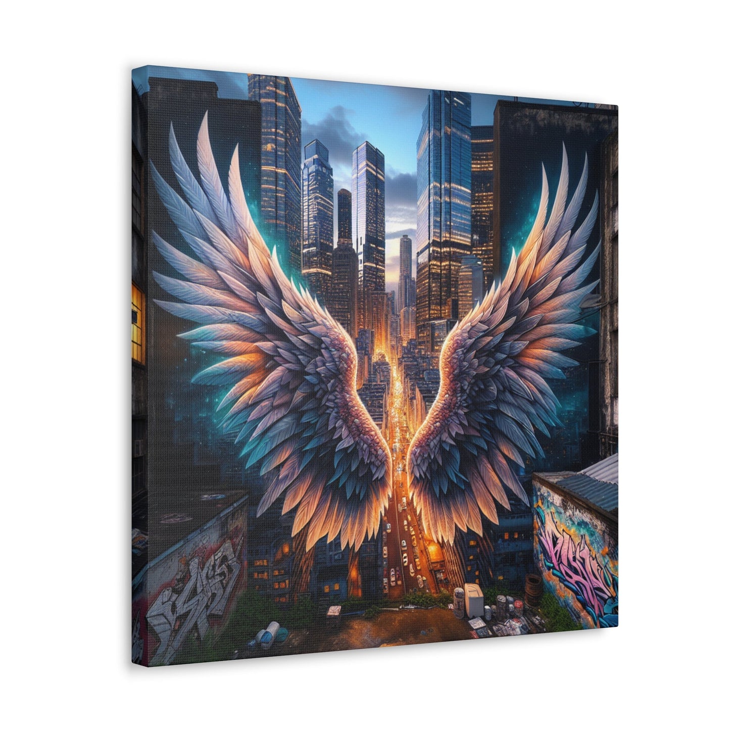 "Mystic Wings of Urban Hope" - Canvas - Authentic4Us