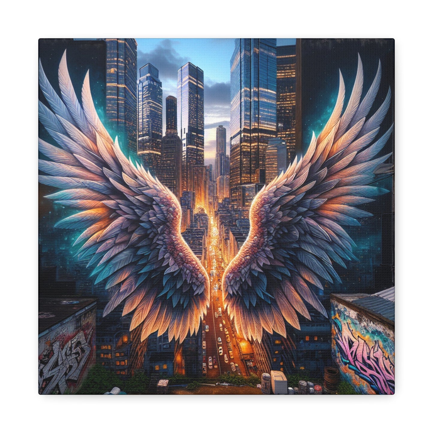 "Mystic Wings of Urban Hope" - Canvas - Authentic4Us