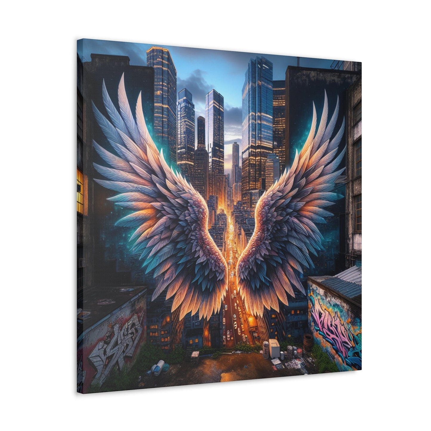 "Mystic Wings of Urban Hope" - Canvas - Authentic4Us