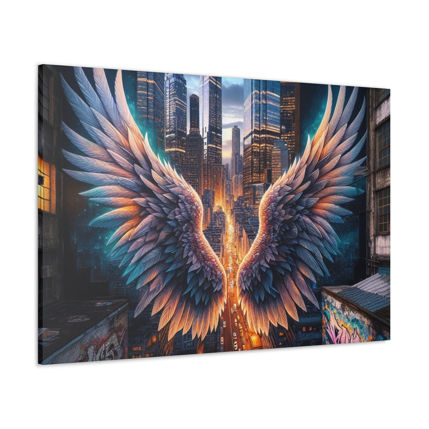 "Mystic Wings of Urban Hope" - Canvas - Authentic4Us