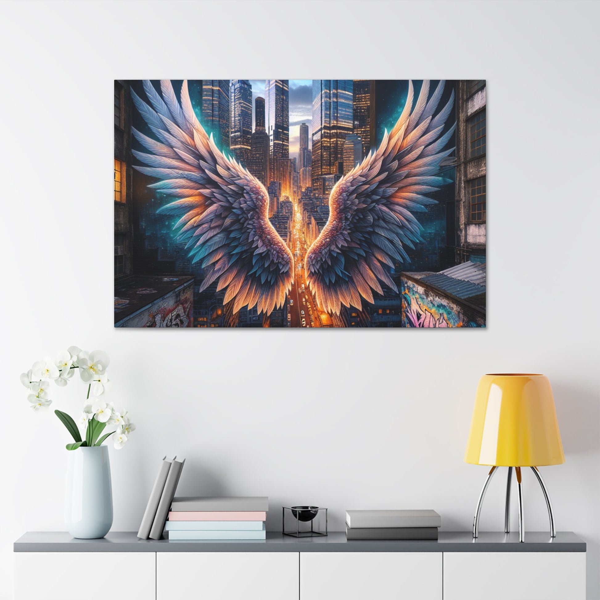 "Mystic Wings of Urban Hope" - Canvas - Authentic4Us