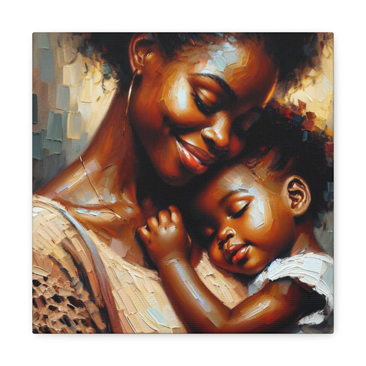 "Nurturing Embrace: A Mother's Love" - Canvas - Authentic4Us