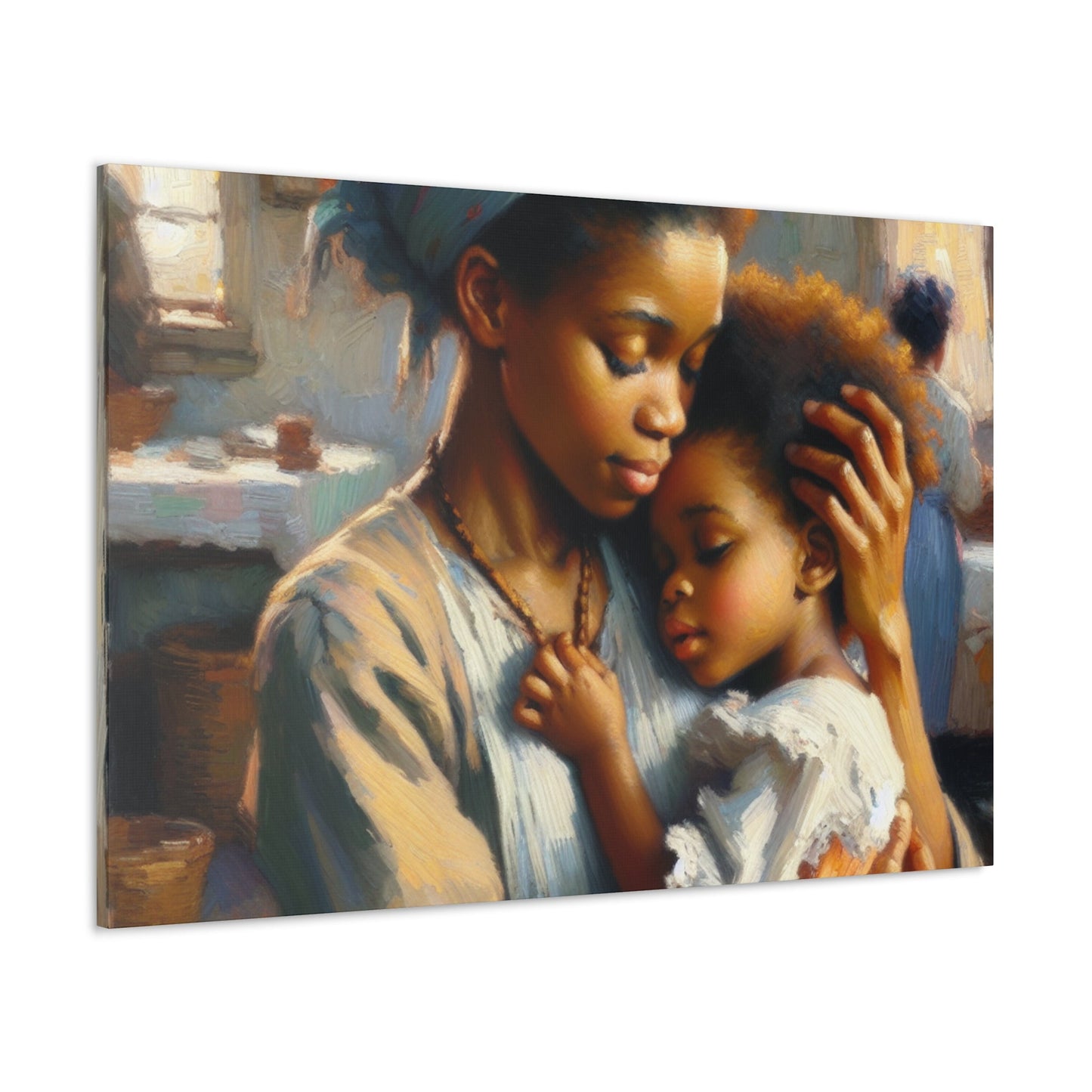 "Nurturing Love: An African Embrace" - Canvas - Authentic4Us