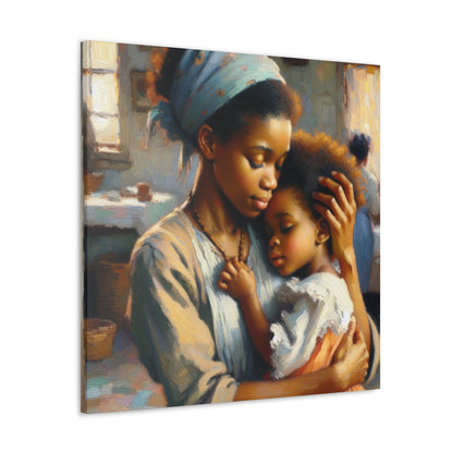 "Nurturing Love: An African Embrace" - Canvas - Authentic4Us