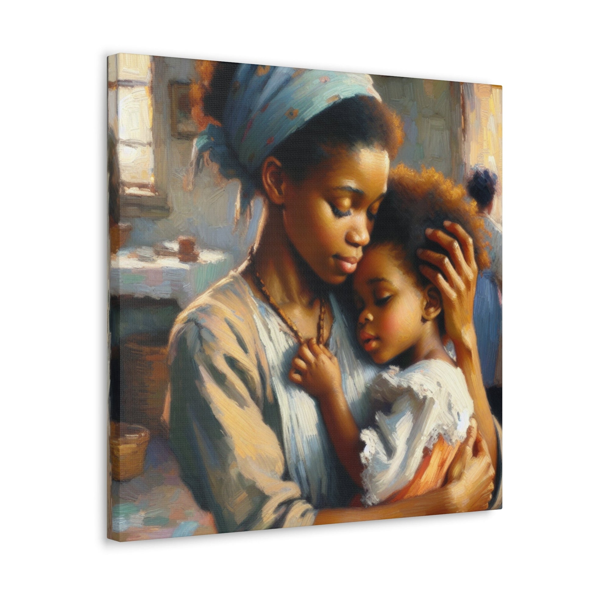 "Nurturing Love: An African Embrace" - Canvas - Authentic4Us