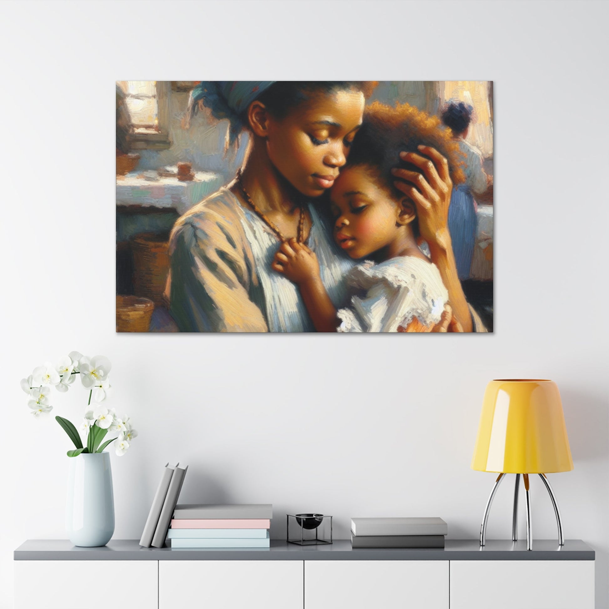 "Nurturing Love: An African Embrace" - Canvas - Authentic4Us