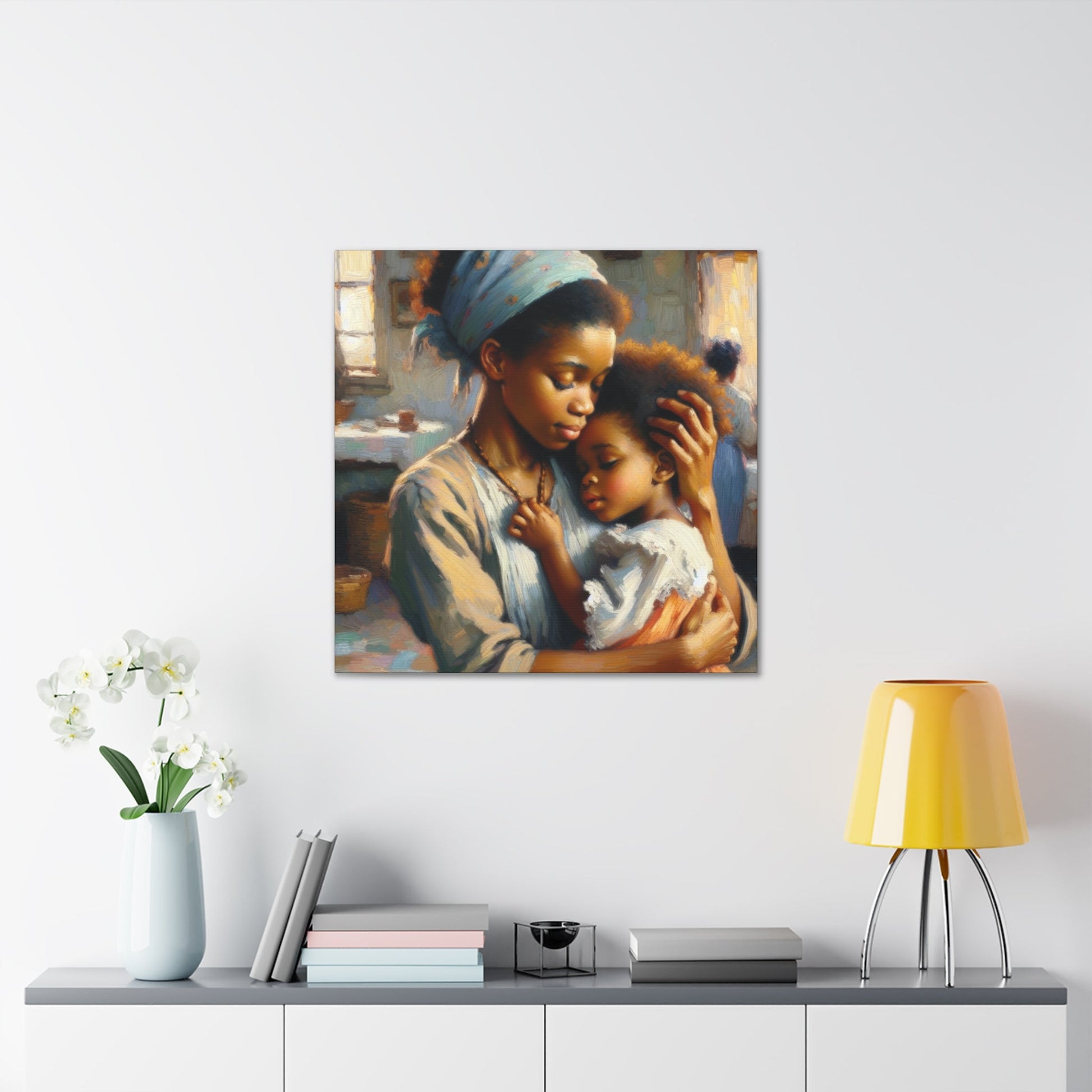 "Nurturing Love: An African Embrace" - Canvas - Authentic4Us