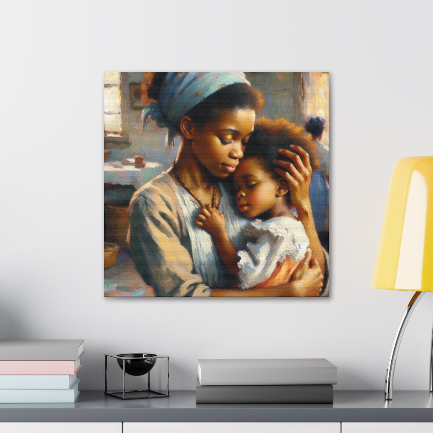 "Nurturing Love: An African Embrace" - Canvas - Authentic4Us