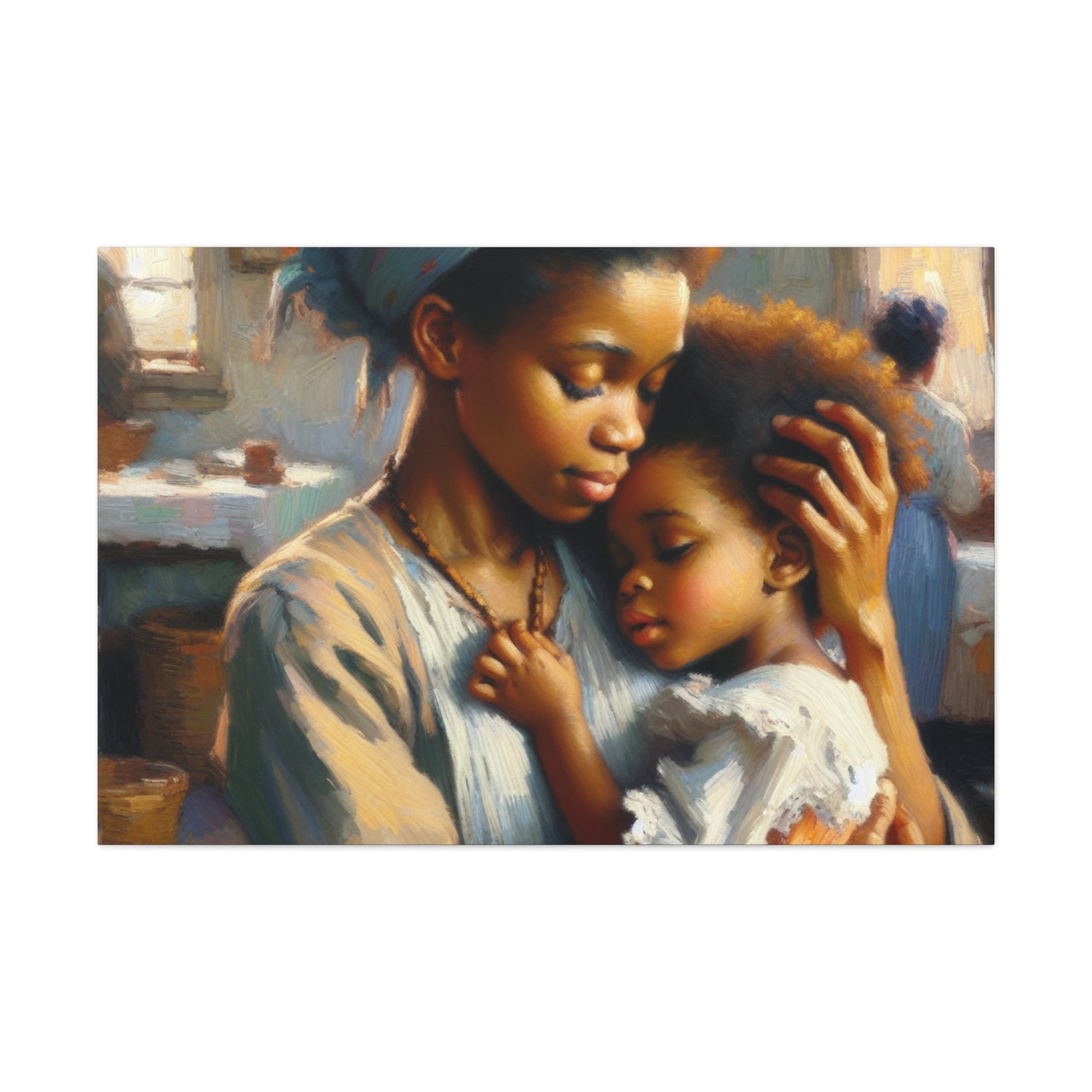 "Nurturing Love: An African Embrace" - Canvas - Authentic4Us