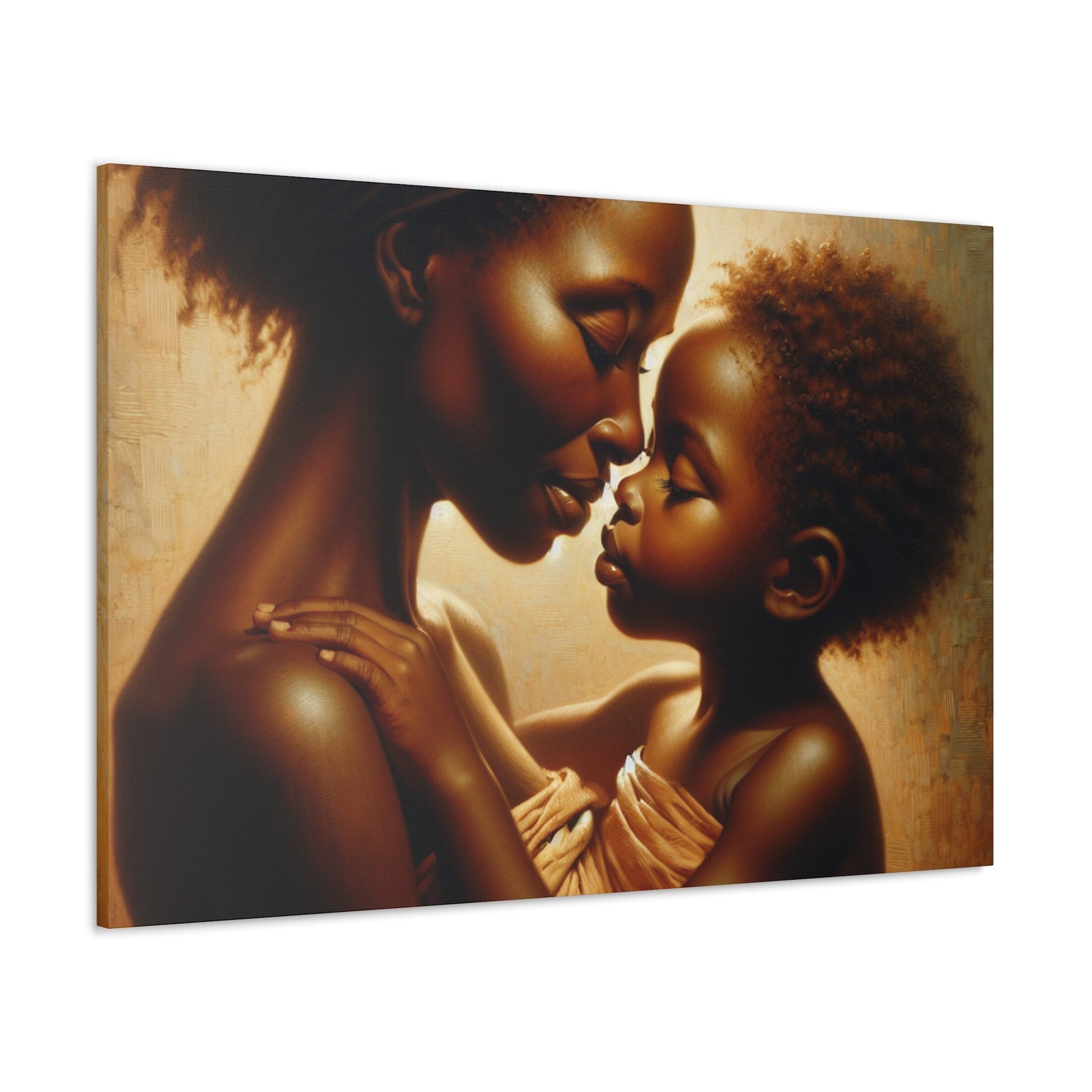 "Nurturing Love: An Eskimo Kiss" - Canvas - Authentic4Us