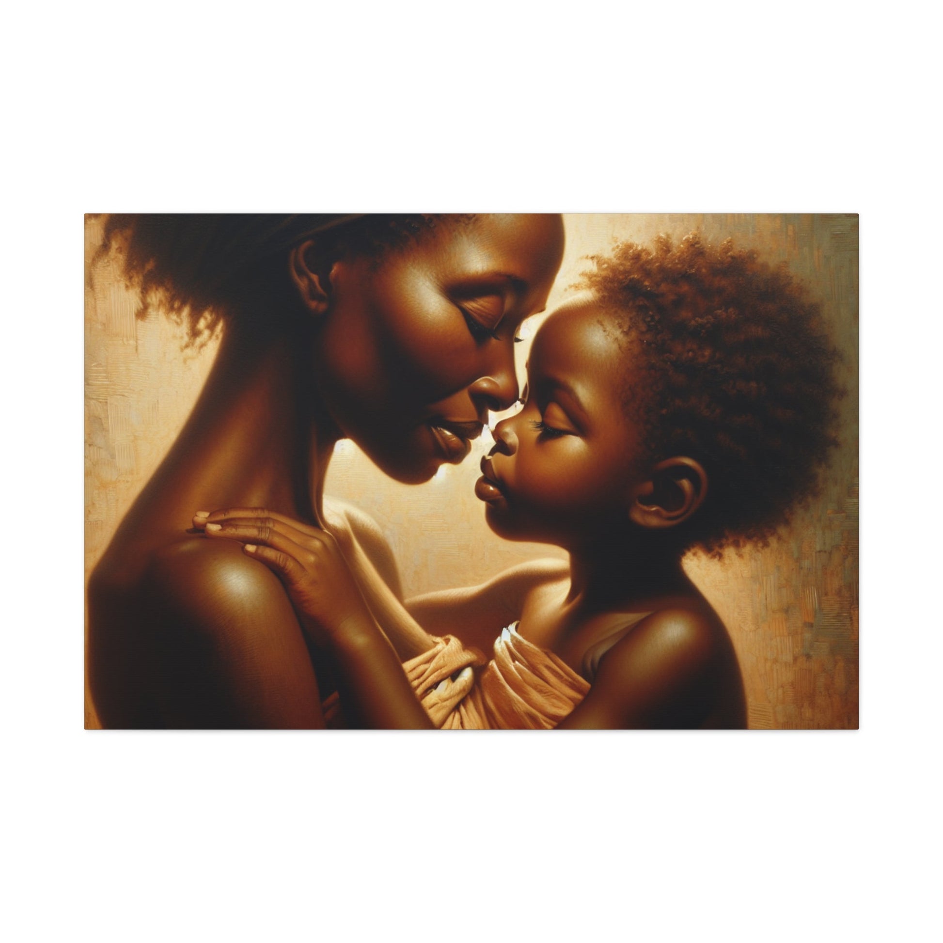 "Nurturing Love: An Eskimo Kiss" - Canvas - Authentic4Us