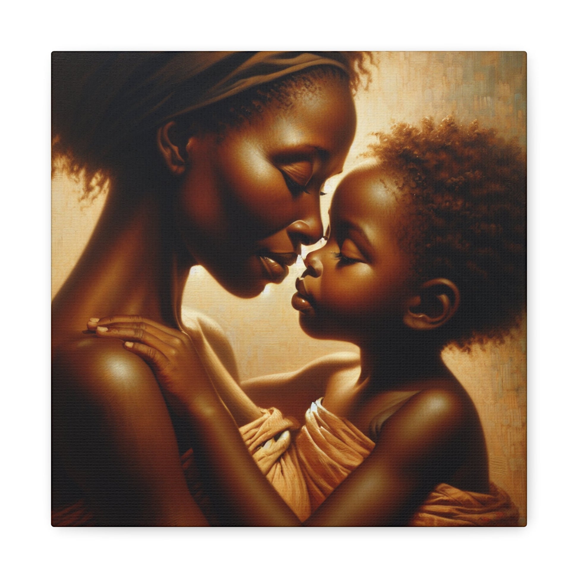 "Nurturing Love: An Eskimo Kiss" - Canvas - Authentic4Us