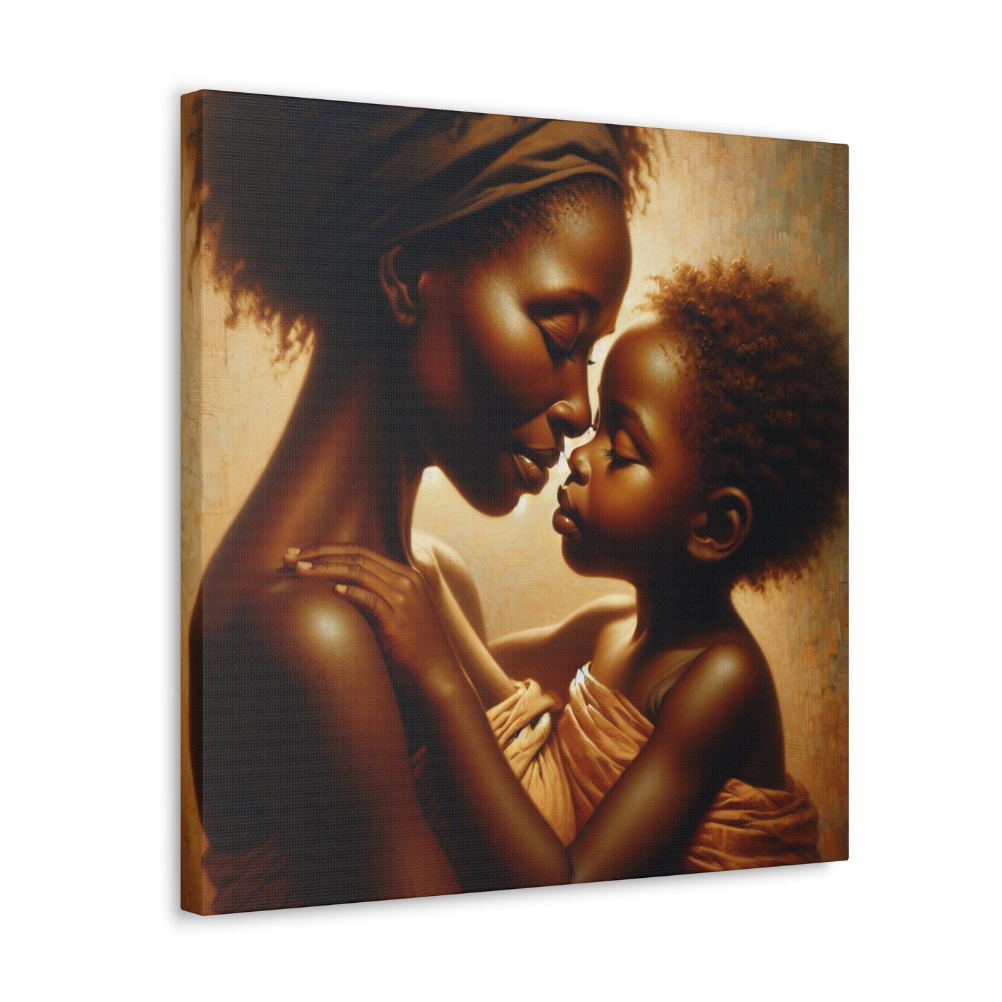 "Nurturing Love: An Eskimo Kiss" - Canvas - Authentic4Us